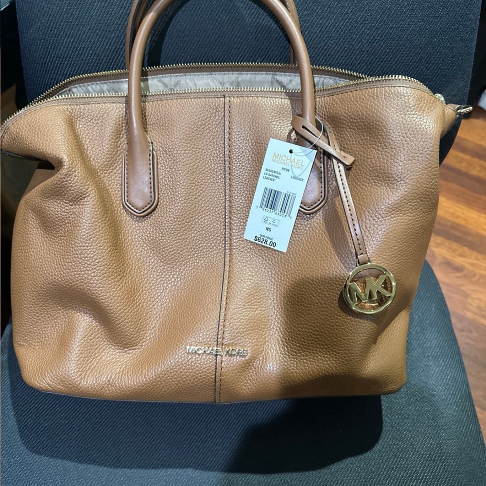 Michael Kors Brown Leather Satchel